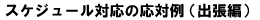 �鏑��s�̃X�P�W���[�����Η�