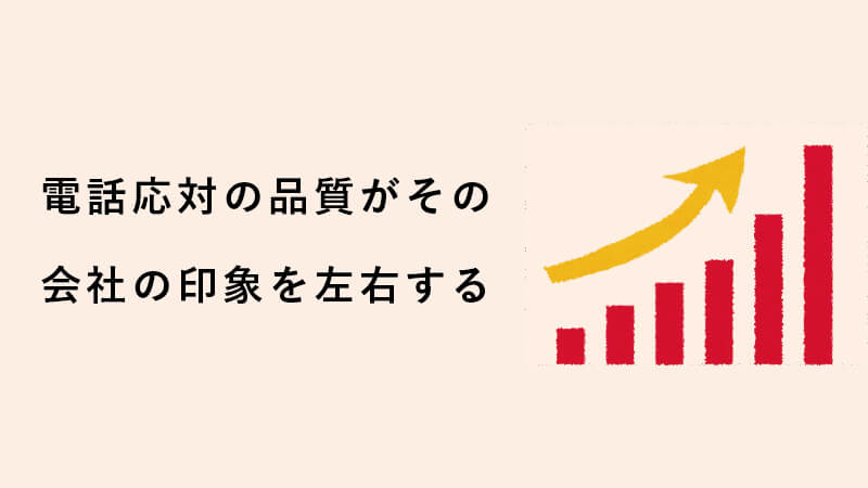 電話応対の品質がその会社の印象を左右する