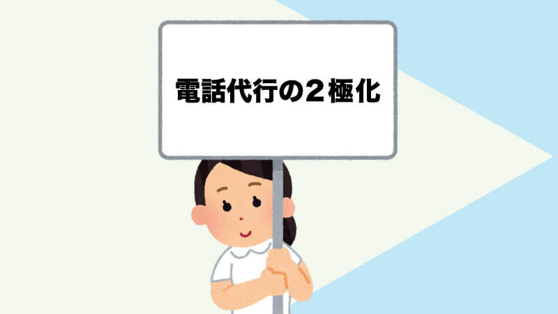 電話代行サービスの2極化