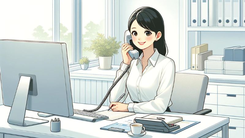 電話代行会社の電話秘書
