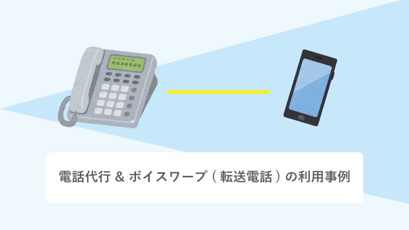 電話代行 & ボイスワープ (転送電話) の利用事例