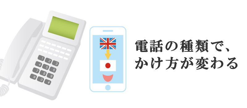 どこからかけるのかによって国際電話のかけ方も違ってくる！